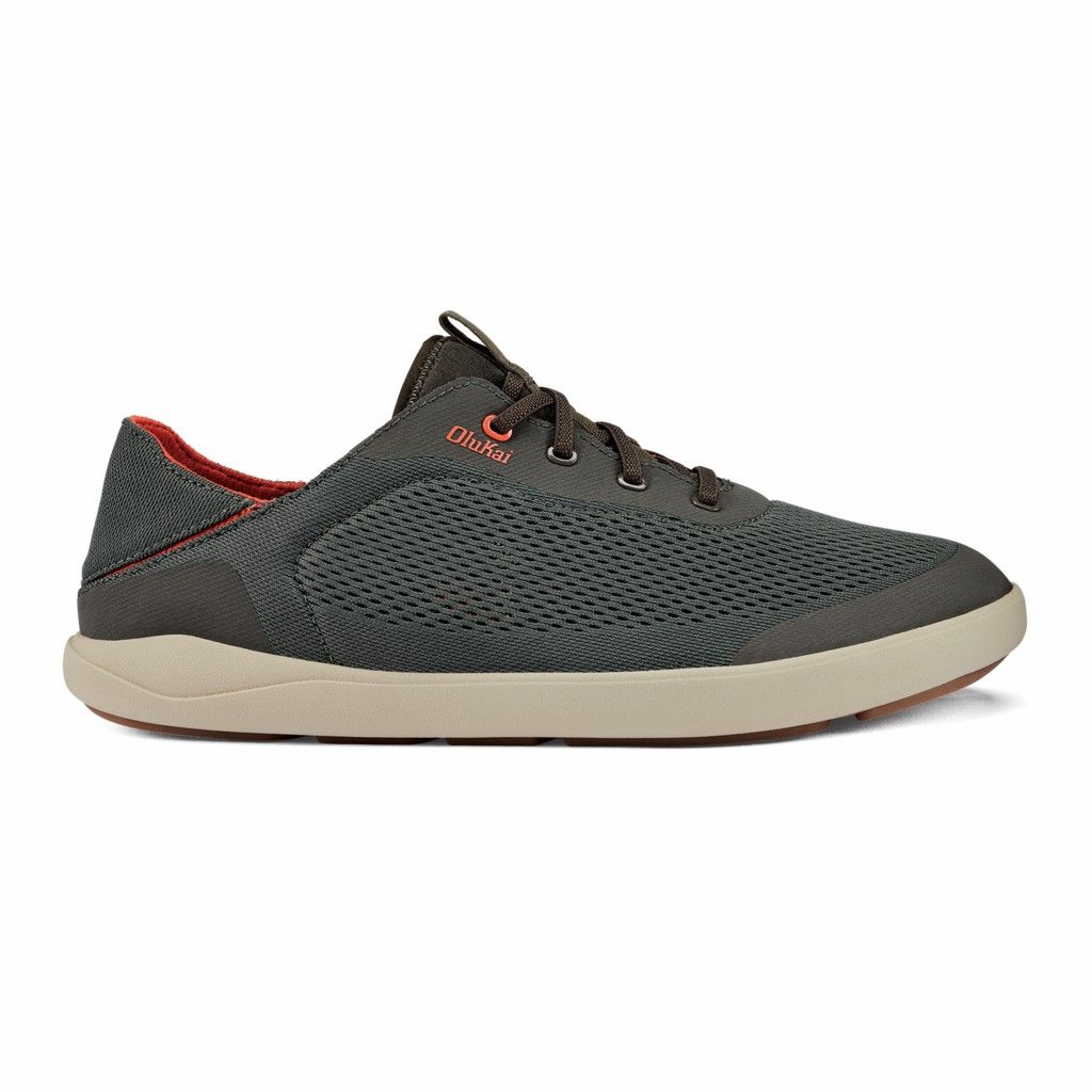 Olukai Men's Moku Pae Sneaker - Island Salt / Koi US930-421